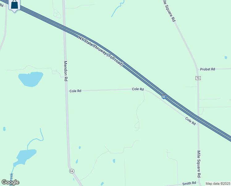 map of restaurants, bars, coffee shops, grocery stores, and more near 72 Cole Road in Pittsford