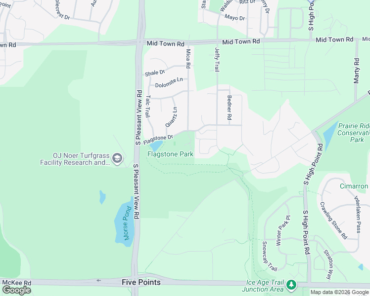 map of restaurants, bars, coffee shops, grocery stores, and more near 8315 Flagstone Drive in Madison