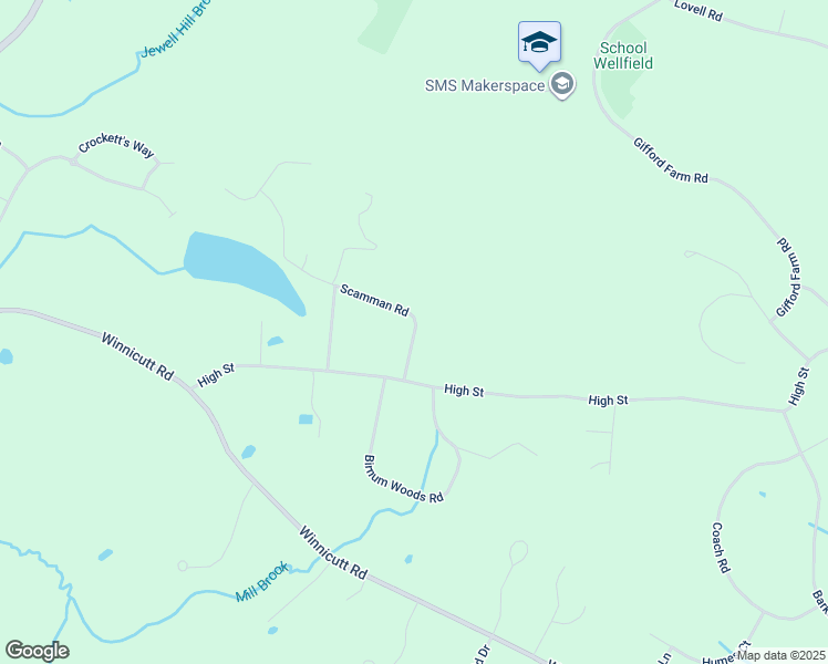 map of restaurants, bars, coffee shops, grocery stores, and more near 10 Scamman Road in Stratham