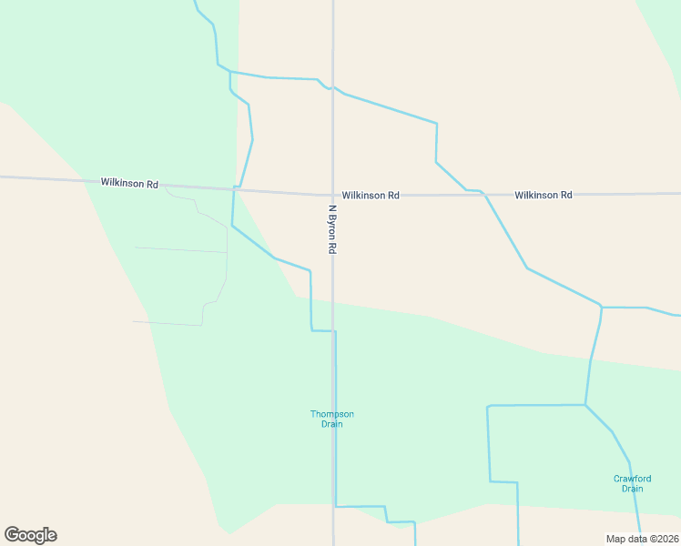 map of restaurants, bars, coffee shops, grocery stores, and more near 1760 North Byron Road in Lennon