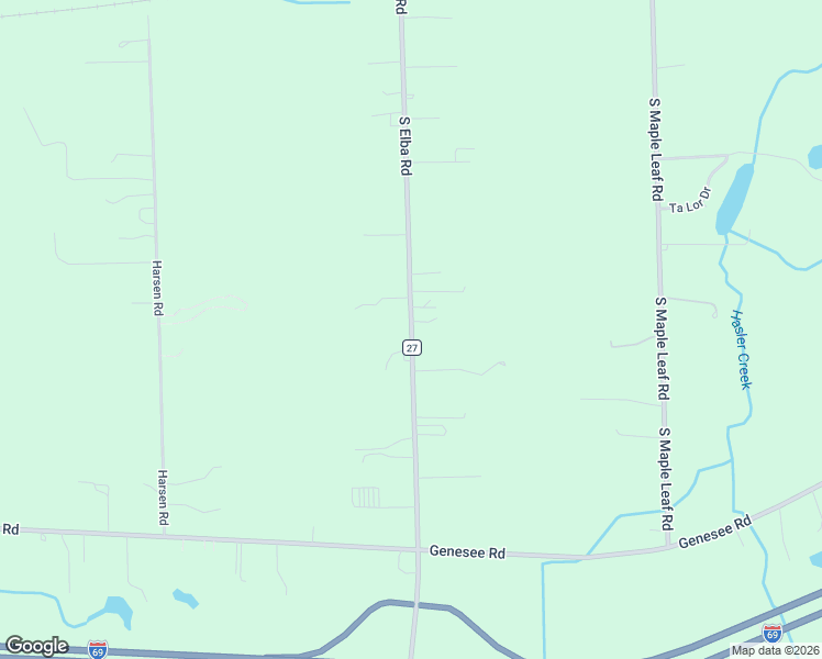 map of restaurants, bars, coffee shops, grocery stores, and more near 602 South Elba Road in Lapeer
