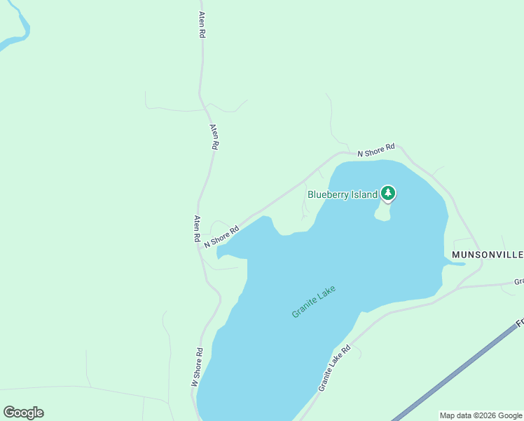 map of restaurants, bars, coffee shops, grocery stores, and more near 489 North Shore Road in Stoddard