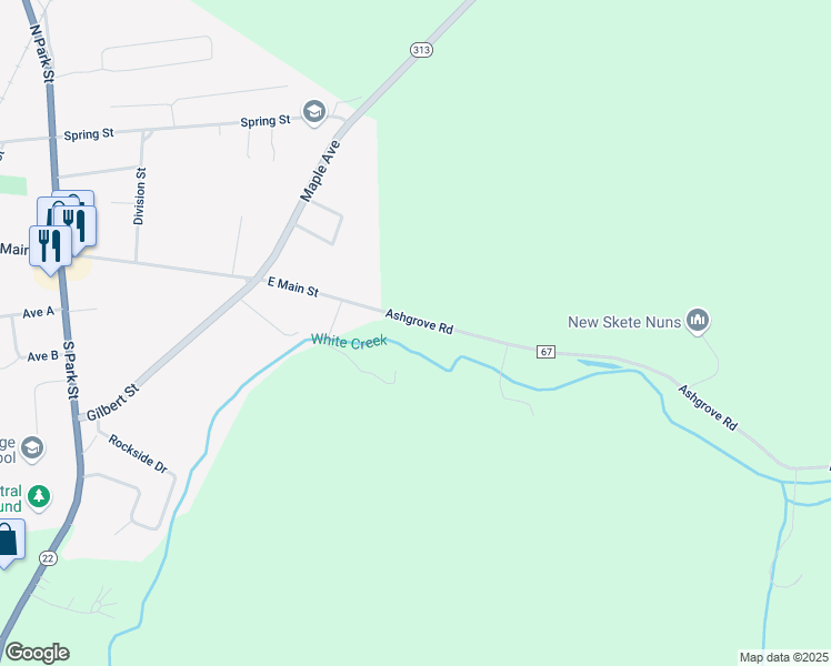 map of restaurants, bars, coffee shops, grocery stores, and more near 231 Ashgrove Road in Cambridge