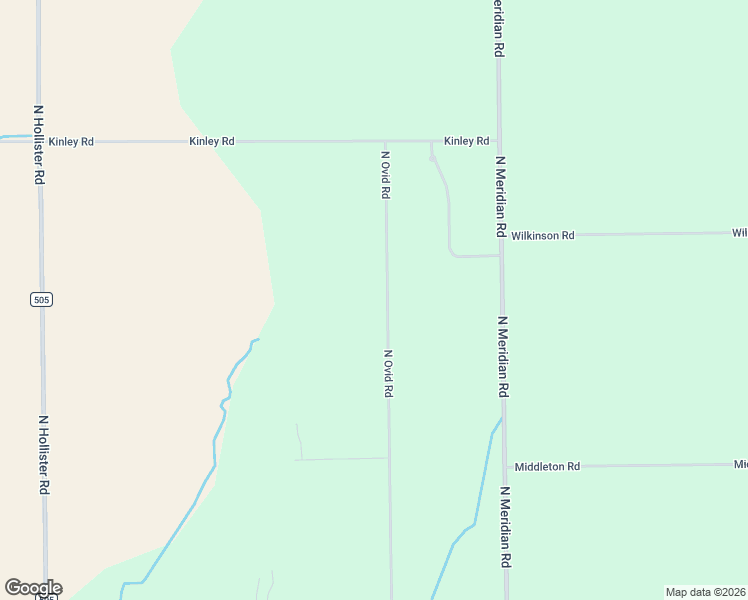 map of restaurants, bars, coffee shops, grocery stores, and more near 2649 North Ovid Road in Ovid