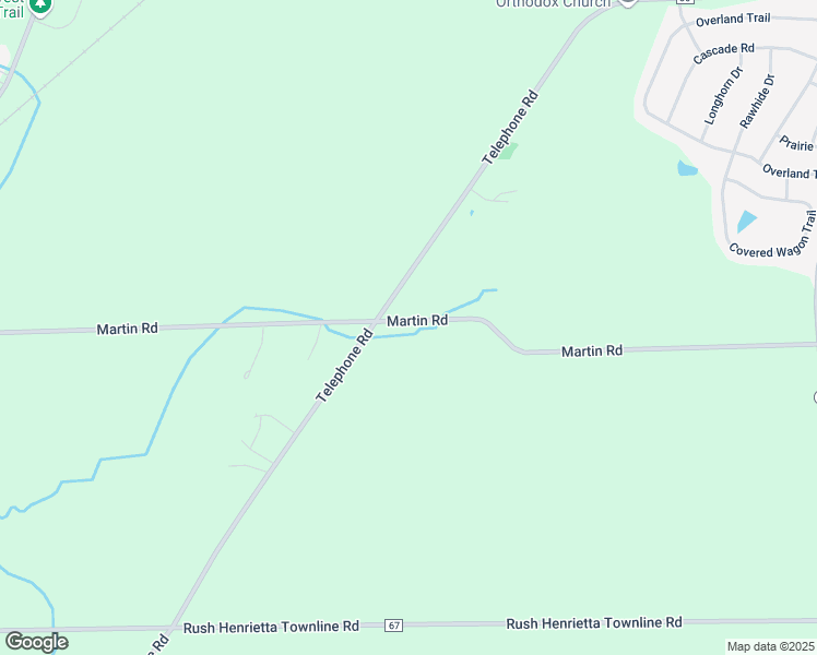 map of restaurants, bars, coffee shops, grocery stores, and more near 653 Martin Road in West Henrietta