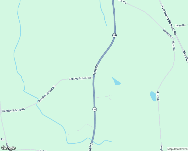 map of restaurants, bars, coffee shops, grocery stores, and more near 8594 N St Rd in Weedsport