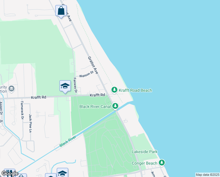 map of restaurants, bars, coffee shops, grocery stores, and more near 4006 Gratiot Avenue in Port Huron