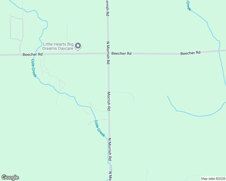 map of restaurants, bars, coffee shops, grocery stores, and more near 1378 North Morrish Road in Flint