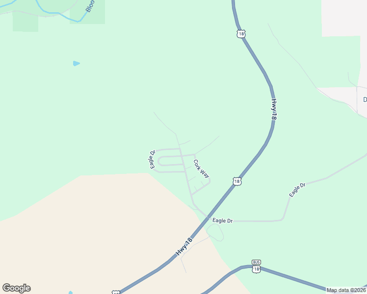 map of restaurants, bars, coffee shops, grocery stores, and more near 336 Eagle Drive in McGregor