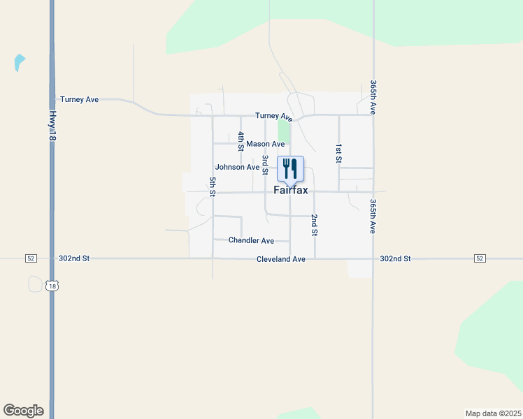 map of restaurants, bars, coffee shops, grocery stores, and more near 301 3rd Street in Fairfax