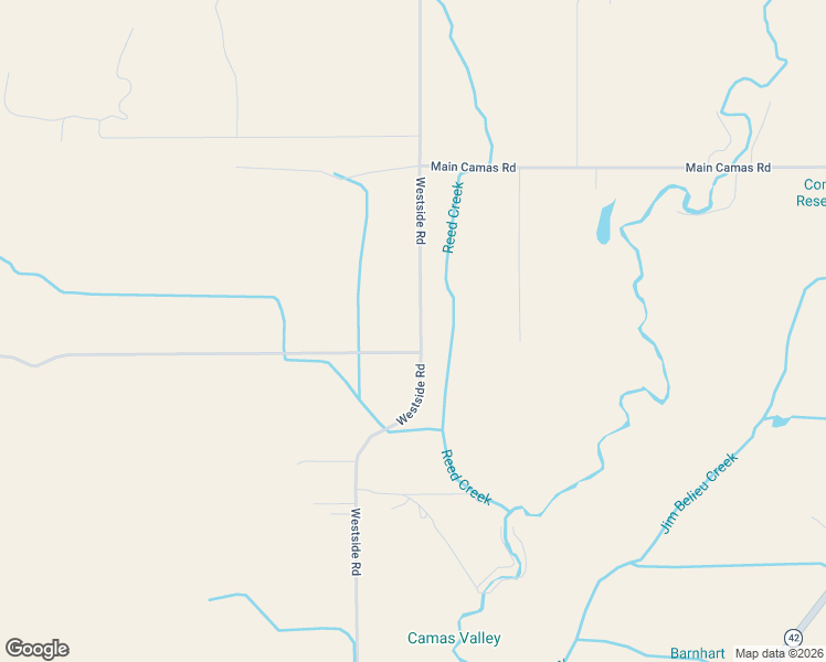 map of restaurants, bars, coffee shops, grocery stores, and more near 1398 Westside Road in Camas Valley