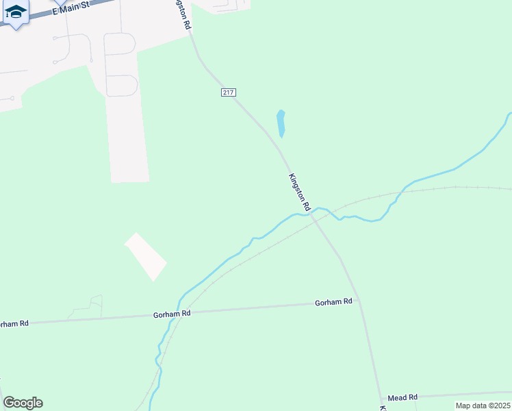 map of restaurants, bars, coffee shops, grocery stores, and more near 5303 Kingston Road in Elbridge