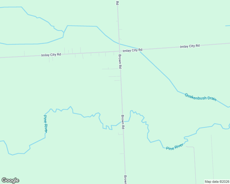 map of restaurants, bars, coffee shops, grocery stores, and more near 4355 Brown Road in Avoca