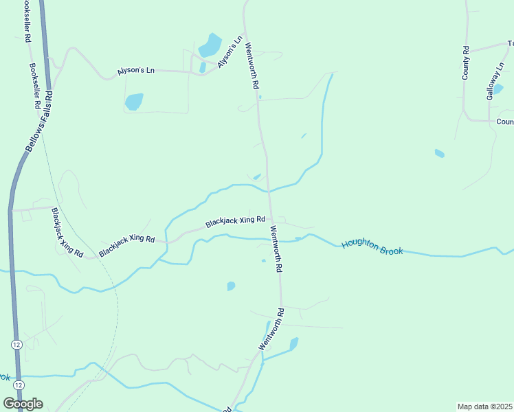 map of restaurants, bars, coffee shops, grocery stores, and more near 189 Blackjack Crossing in Walpole