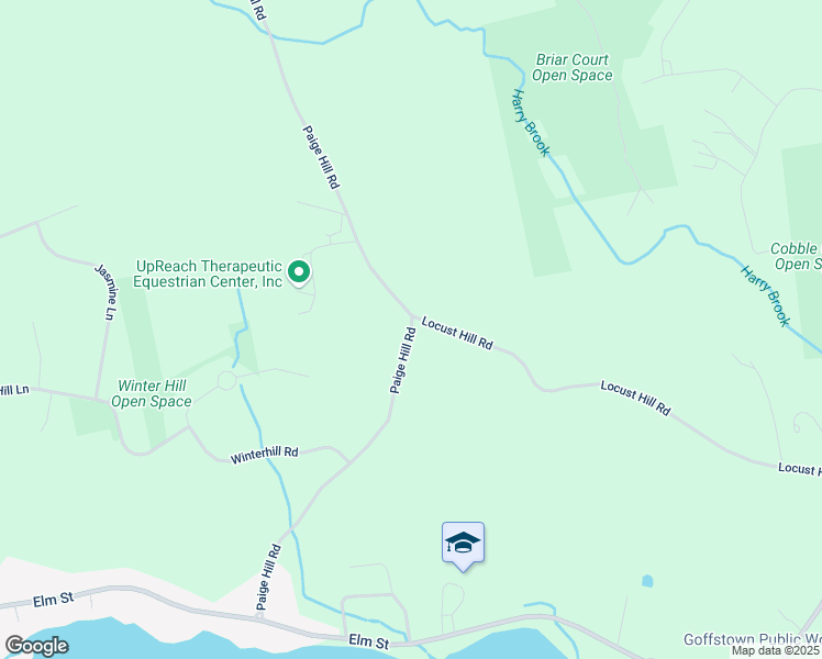 map of restaurants, bars, coffee shops, grocery stores, and more near 117 Paige Hill Road in Goffstown