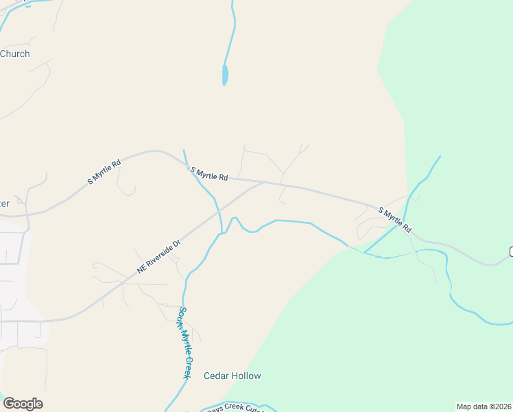 map of restaurants, bars, coffee shops, grocery stores, and more near 2233 Northeast Riverside Drive in Myrtle Creek