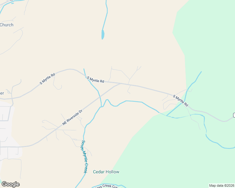 map of restaurants, bars, coffee shops, grocery stores, and more near 2233 Northeast Riverside Drive in Myrtle Creek