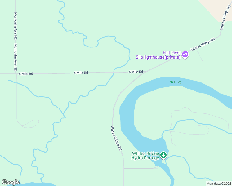 map of restaurants, bars, coffee shops, grocery stores, and more near 2700-2998 Whites Bridge Road in Belding