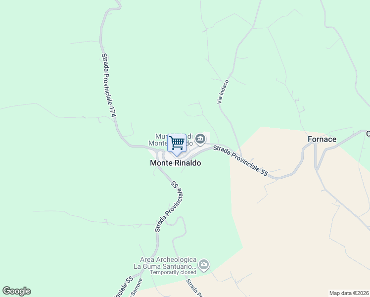 map of restaurants, bars, coffee shops, grocery stores, and more near in Monte Rinaldo