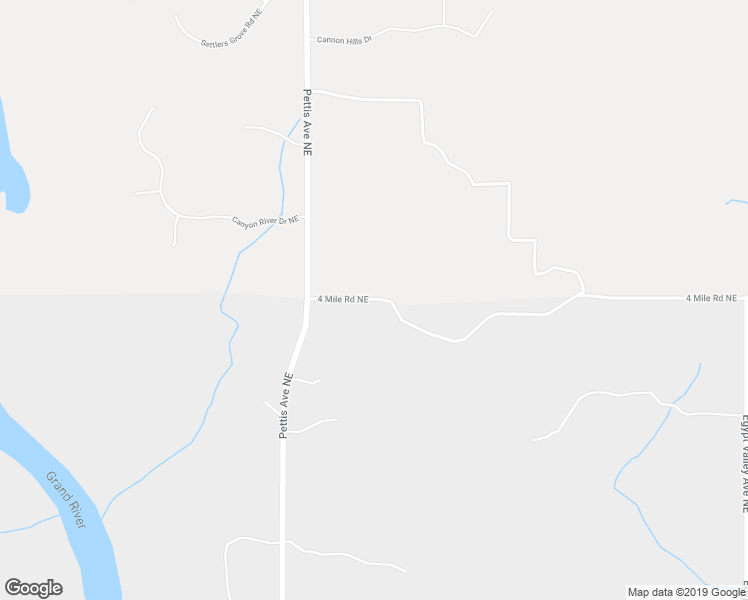 map of restaurants, bars, coffee shops, grocery stores, and more near 5727 4 Mile Road Northeast in Ada