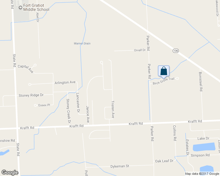 map of restaurants, bars, coffee shops, grocery stores, and more near 4145 Tristen Avenue in Fort Gratiot Township