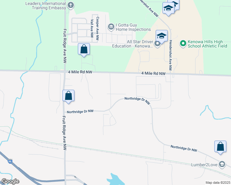 map of restaurants, bars, coffee shops, grocery stores, and more near in Grand Rapids
