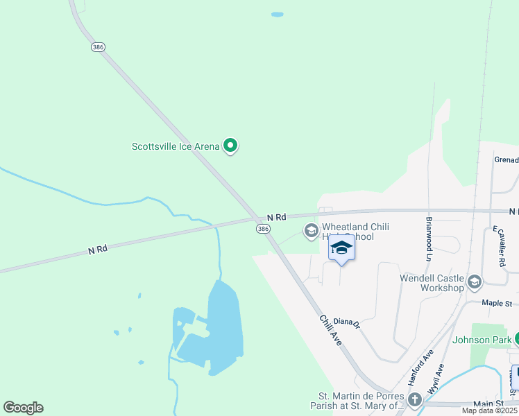 map of restaurants, bars, coffee shops, grocery stores, and more near 948 North Road in Scottsville