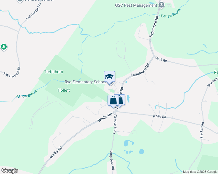 map of restaurants, bars, coffee shops, grocery stores, and more near 461 Sagamore Road in Rye