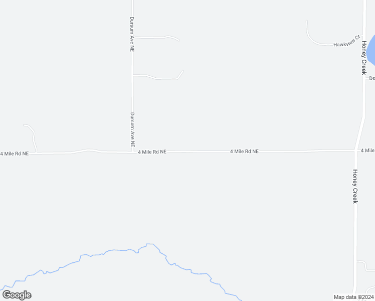 map of restaurants, bars, coffee shops, grocery stores, and more near 7201 4 Mile Road Northeast in Ada