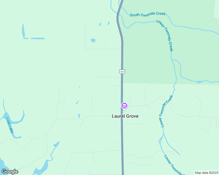 map of restaurants, bars, coffee shops, grocery stores, and more near 87429 Whistling Lane in Bandon