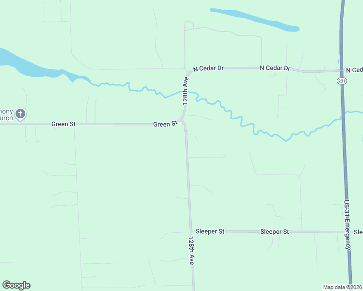 map of restaurants, bars, coffee shops, grocery stores, and more near 14340 128th Avenue in Grand Haven