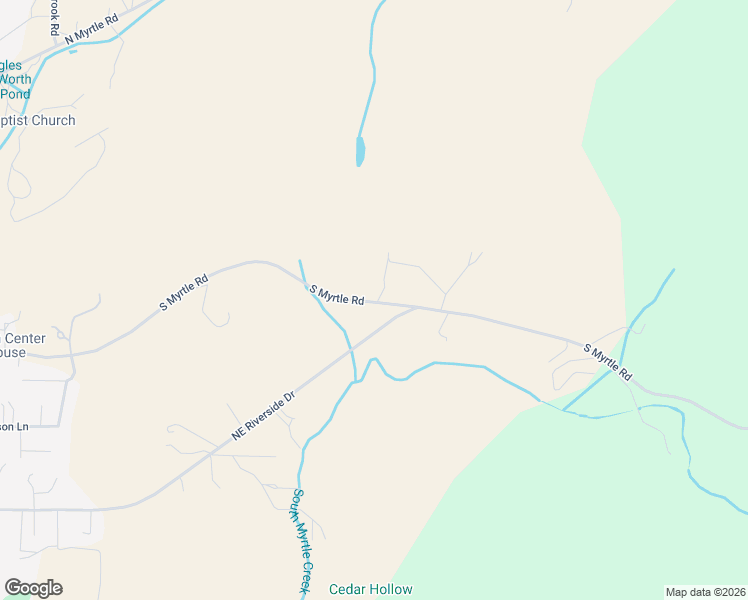 map of restaurants, bars, coffee shops, grocery stores, and more near 2066 South Myrtle Road in Myrtle Creek