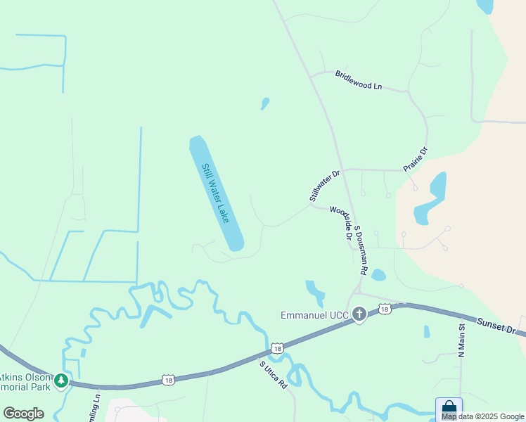 map of restaurants, bars, coffee shops, grocery stores, and more near 37462 Stillwater Drive in Oconomowoc