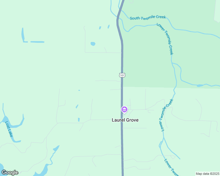 map of restaurants, bars, coffee shops, grocery stores, and more near 87429 Whistling Drive in Bandon