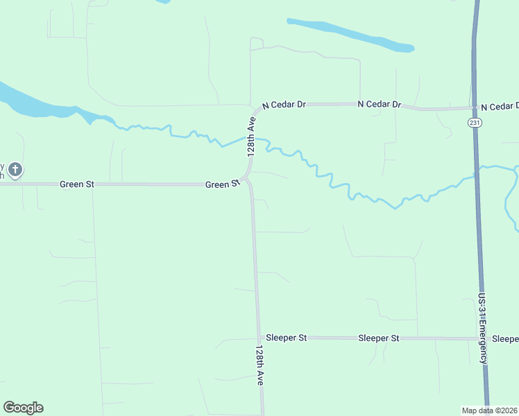 map of restaurants, bars, coffee shops, grocery stores, and more near 14340 128th Avenue in Grand Haven