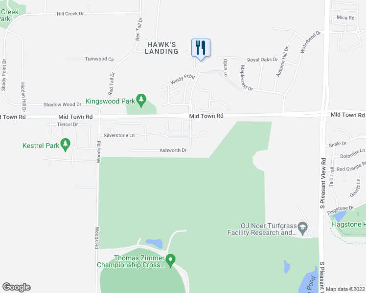 map of restaurants, bars, coffee shops, grocery stores, and more near 9206 Ashworth Drive in Verona
