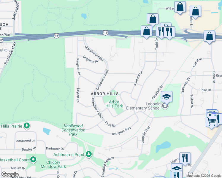 map of restaurants, bars, coffee shops, grocery stores, and more near in Madison
