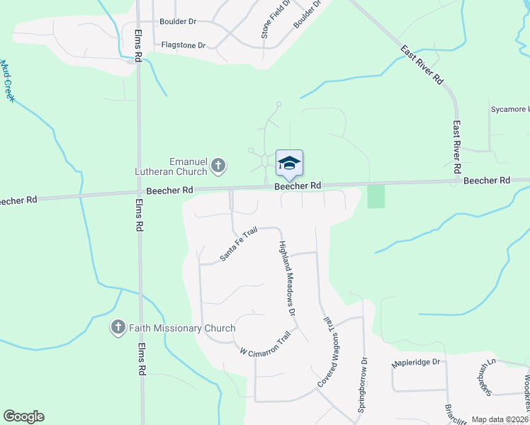 map of restaurants, bars, coffee shops, grocery stores, and more near 1516 Rio Grande Court in Flint