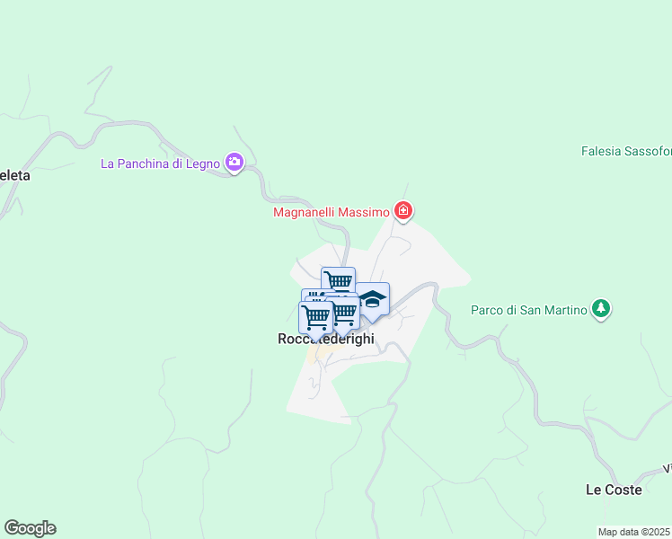 map of restaurants, bars, coffee shops, grocery stores, and more near 8 Via Casa di Gioma in Roccatederighi