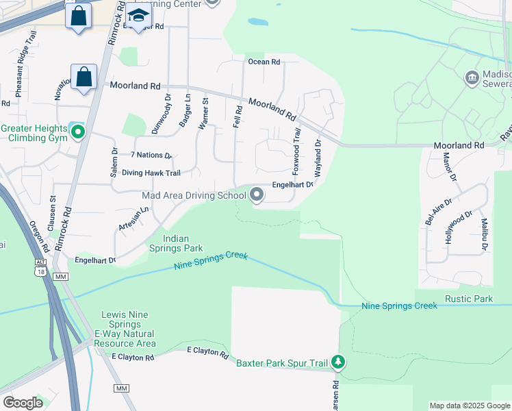 map of restaurants, bars, coffee shops, grocery stores, and more near 914 Lorena Parkway in Madison