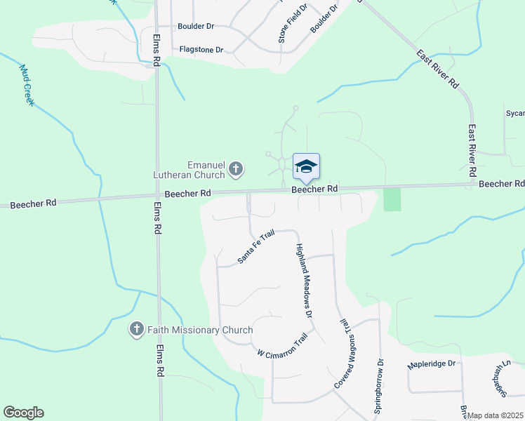 map of restaurants, bars, coffee shops, grocery stores, and more near 6323 Laurentian Court in Flint