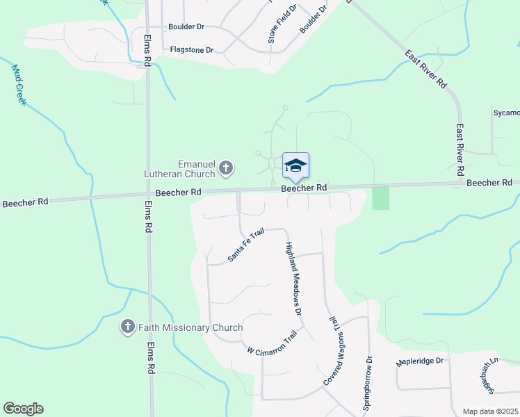 map of restaurants, bars, coffee shops, grocery stores, and more near 6323 Laurentian Court in Flint