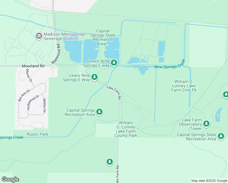 map of restaurants, bars, coffee shops, grocery stores, and more near 2900-3132 Lake Farm Road in Madison