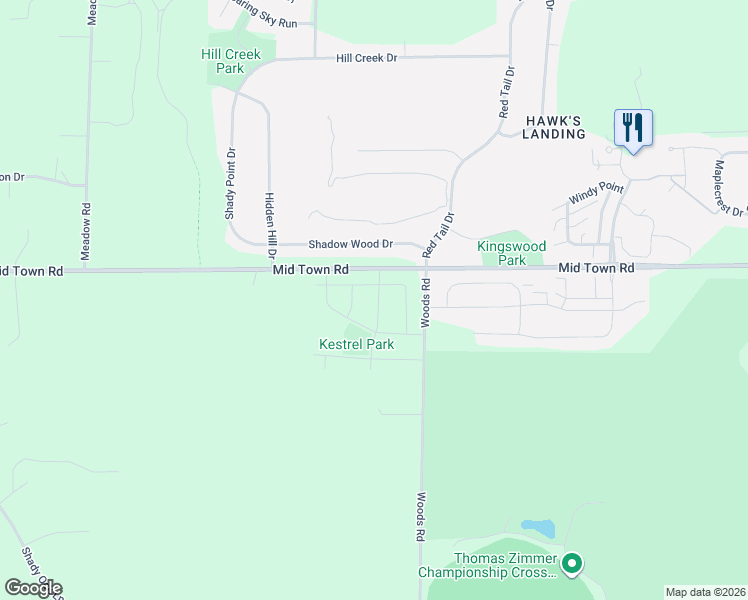 map of restaurants, bars, coffee shops, grocery stores, and more near 1905 Raptor Drive in Verona