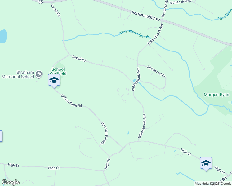 map of restaurants, bars, coffee shops, grocery stores, and more near 12 Aberdeen Drive in Stratham