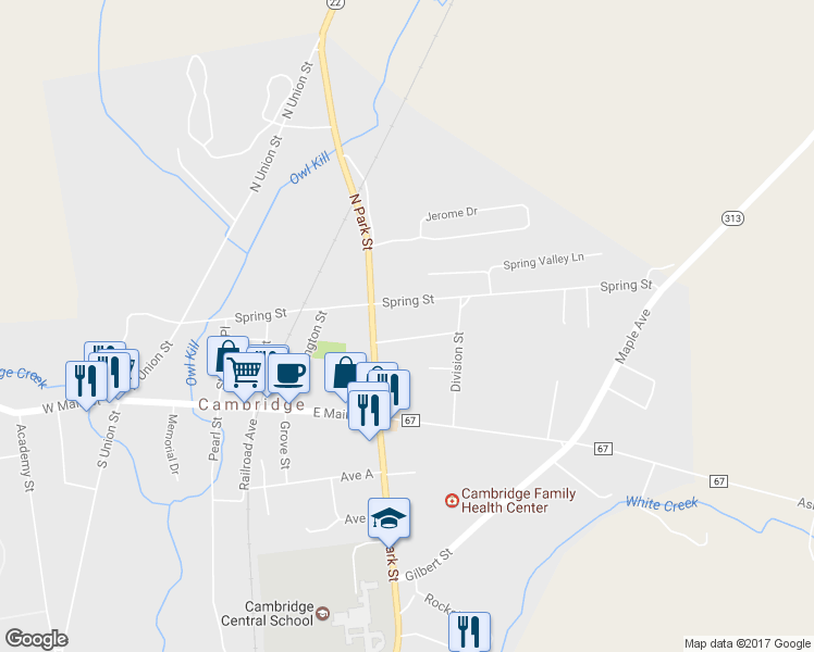 map of restaurants, bars, coffee shops, grocery stores, and more near 3 Madison Avenue in Cambridge