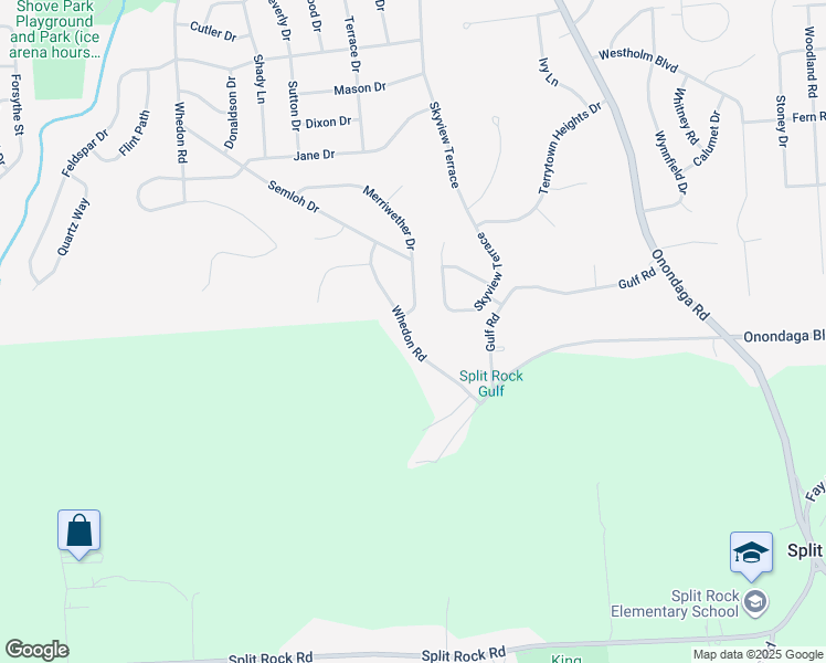 map of restaurants, bars, coffee shops, grocery stores, and more near 4402 Whedon Road in Camillus
