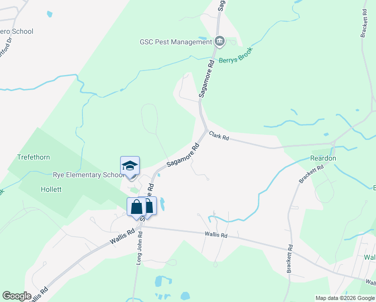 map of restaurants, bars, coffee shops, grocery stores, and more near 392 Sagamore Road in Rye