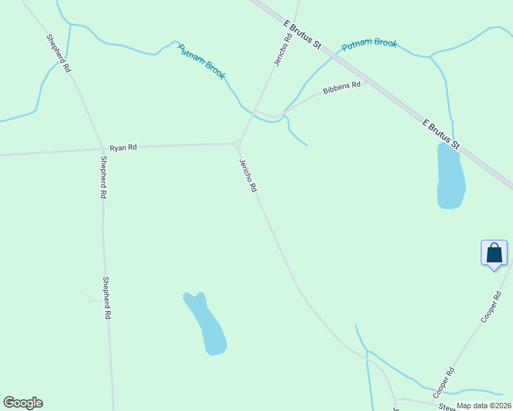 map of restaurants, bars, coffee shops, grocery stores, and more near 8543 Jericho Road in Weedsport