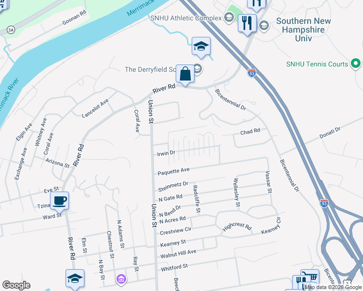 map of restaurants, bars, coffee shops, grocery stores, and more near 67 Harold Street in Manchester